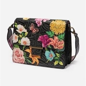 JOHNNY WAS Blooming Breeze Italian Leather Envelope Bag